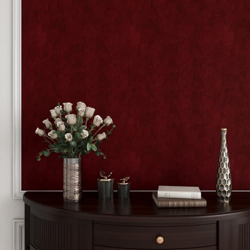 Yenhome 17.7"X200" Red Wallpaper - Image 3