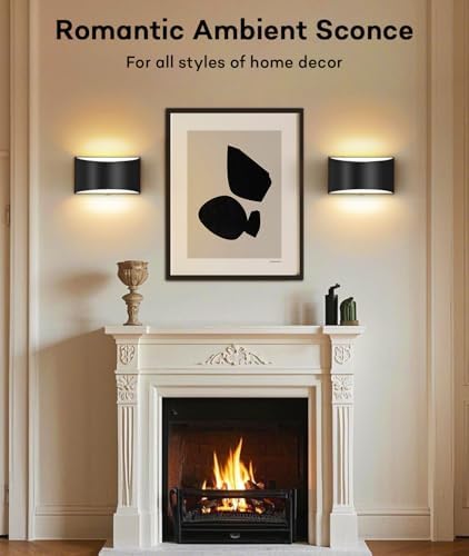 LED Sconces Wall Decor Set of 2, Modern Hardwired Wall Lights - Image 4