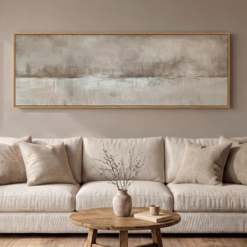 Large Framed Neutral Abstract Wall Art by Cuspin