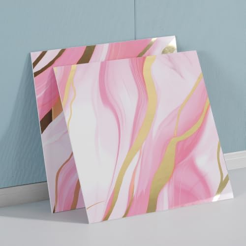 Haimin Wall Panels Peel and Stick Faux Marble Tiles 20 Pack 11.8x11.8in - Image 3