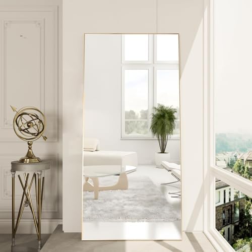 Full Length Mirror 65"x24" Floor Mirror Large Gold Mirror Body Rectangle Mirror - Image 4