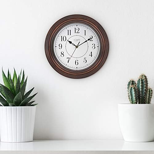 La Crosse Technology 404-2630W 12 Inch Evelyn Quartz Wall Clock - Image 6