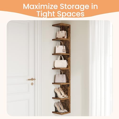 upsimples 7-Tier Floating Wall Shelf - Image 6
