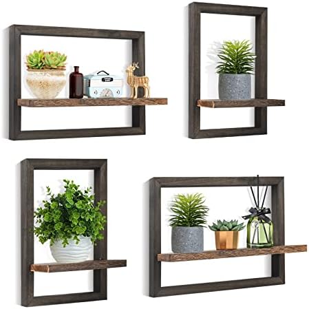 idee-home Floating Shelves for Wall Set of 4 Decorative Hanging Shelf by idee-home