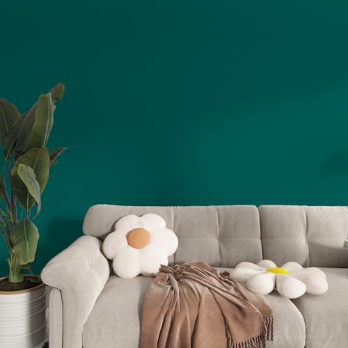 Green Peel and Stick Wallpaper 15.7"x118" Solid Colour Contact Paper Modern - Image 4