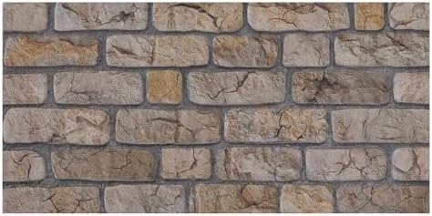 K&B Panels 3D Wall Panels, Rustic Brick Effect Styrofoam Wall Panelling Kit by Unknown