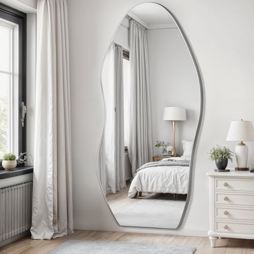 Antok Irregular Full Length Mirror, Standing Hanging Leaning Irregular Mirrors - Image 2
