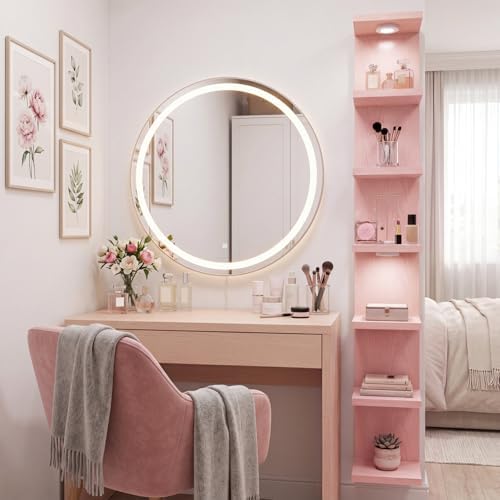 Fixwal 7 Tier Wall Shelf with LED Lights Lack Shelf - Image 7