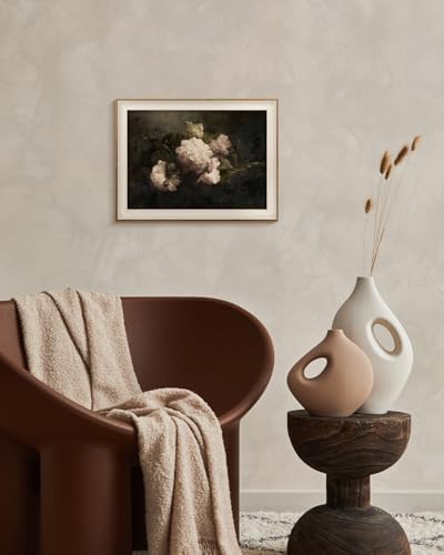 VIYYIEA Framed Rustic Peony Botanical Wall Art - Image 5