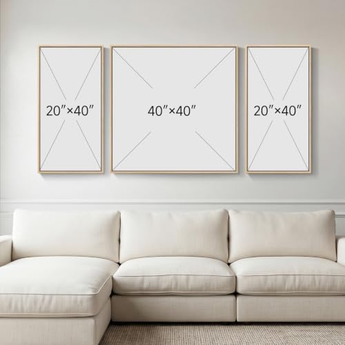 Extra Large 3 Piece Framed Blue White Coastal Fish Wall Art - Image 7