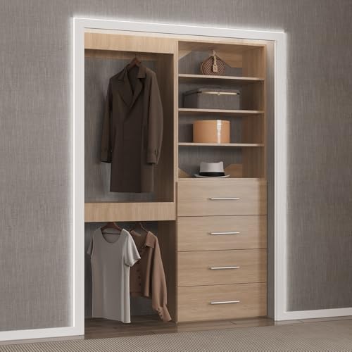Modular Closet, Wood Tower Storage - Image 5