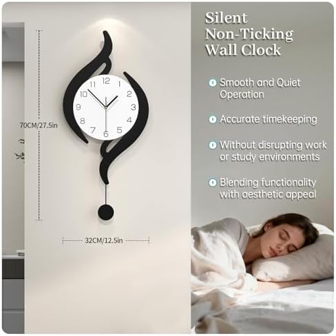 Modern Wall Clocks Battery Operated Large Decorative Wall Clock - Image 4