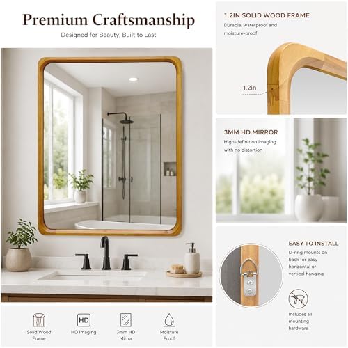 Tanmicoshomy 24x36 Inch Wall Mirror - Image 4