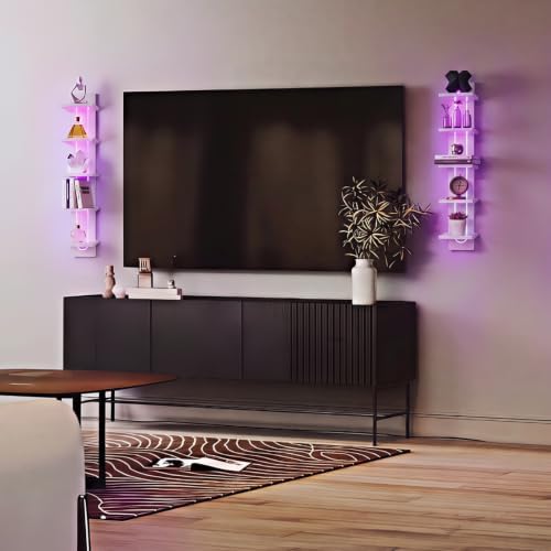 Homaterial RGB 5-Tier Floating Shelves - Image 2