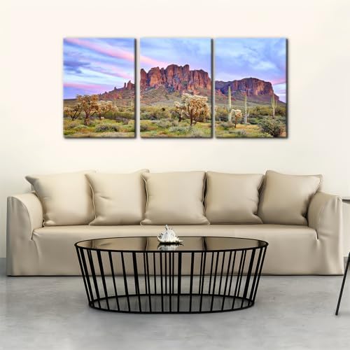 Pacimo Mountains Sunset Canvas Wall Decor Natural Landscape Wall Art Print on - Image 3