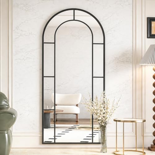Arched Full Length Mirror, Farmhouse Pane Mirrors - Image 4