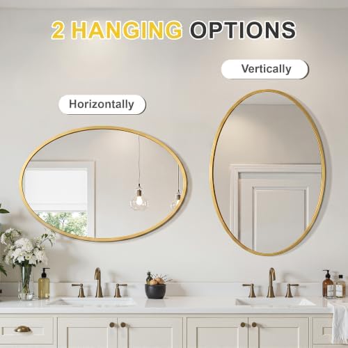 Oval Bathroom Mirror for Wall - Image 6