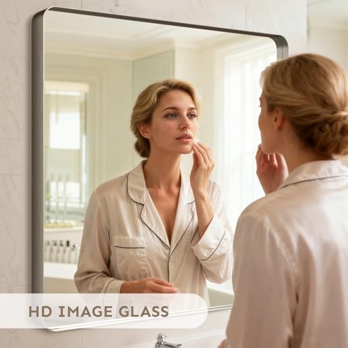 36"x36" Bathroom Vanity Mirror for Wall Aluminum Framed Farmhouse Rectangle - Image 7