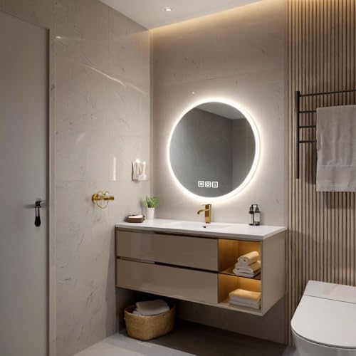 24 inches Round LED Bathroom Mirror - Image 2