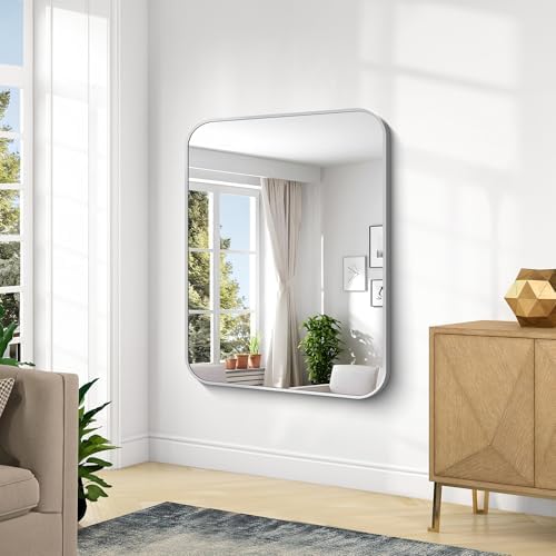 KOCUUY Silver Bathroom Mirror, 48x36 Inch Large Bathroom Mirror - Image 5