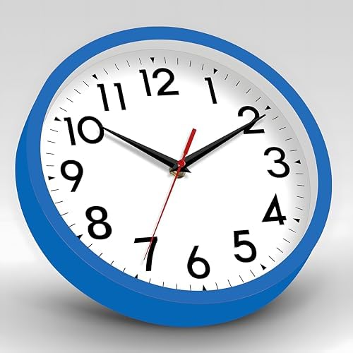 DAXSMY 8 Inch Wall Clock, Battery Operated Silent Non Ticking - Image 7