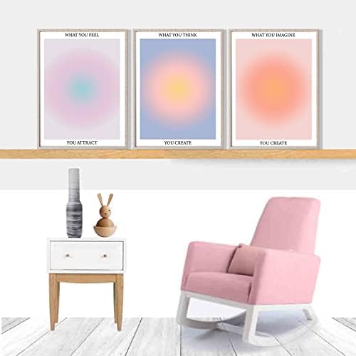 NCYEL 3 Colorful Abstract Halo Posters, 16x24inx3 Unframed - Image 3