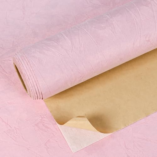 VEELIKE Pastel Pink Crushed Velvet Flocking Liner Self Adhesive Felt Drawer by VEELIKE