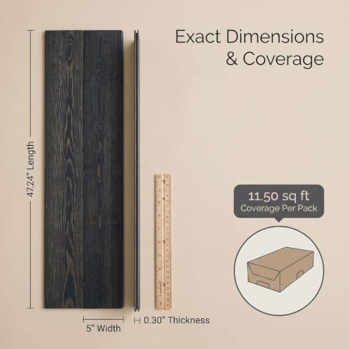 SINGULARWOOD Tongue & Groove Pine Wood Wall Panels, Wood Planks - Image 3