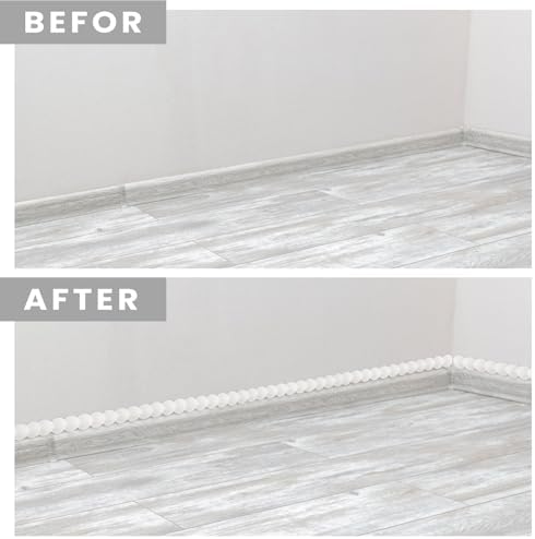 Leinuosen Flexible Bead Molding Trim Peel and Stick White 10ft /15 mm - Image 4