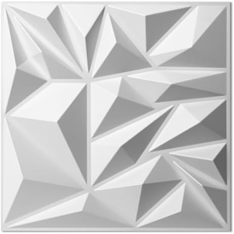 Art3d 33-Pack Modern Diamond Textured 3D Wall Panels, 12 x 12 in - Image 2