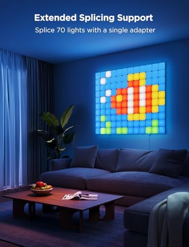 Govee Mini Panel Lights, RGBIC Wall Lights, Smart LED Wall Panels - Image 5