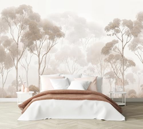 PYFFYP-Vintage Beige Jungle Peel and Stick Wallpaper murals - Image 2