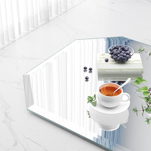 32" x 24" Silver Rectangle Wall Mirror Beveled Edge Frameless Mirrors - Image 6