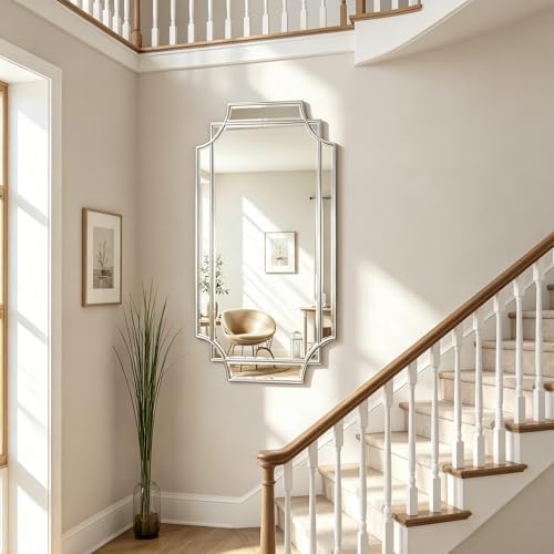 47"x24" Large Rectangle Beveled Mirror - Image 5