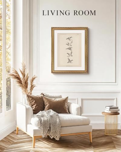 VIYYIEA Vintage Gold Framed Flying Bird Wall Art - Image 5