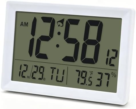 Digital Wall Clock Battery Operated by Tikonir
