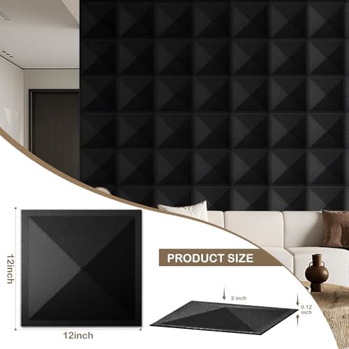 12 Pack 3D Wall Panels for Interior Wall Decor, Accent Wall Panels for Office - Image 2
