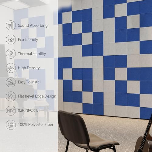 12 Pack Square Acoustic Panels Self Adhesive Sound Proof Foam - Image 5