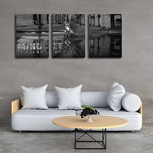 3 Panels Motivational Canvas Wall Art Inspirational Wall Art Entrepreneur - Image 5