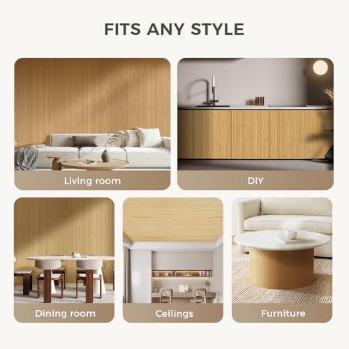 OUZUGIE 1 Pack 96x48 Inch Natural Bamboo Wall Panel - Image 4
