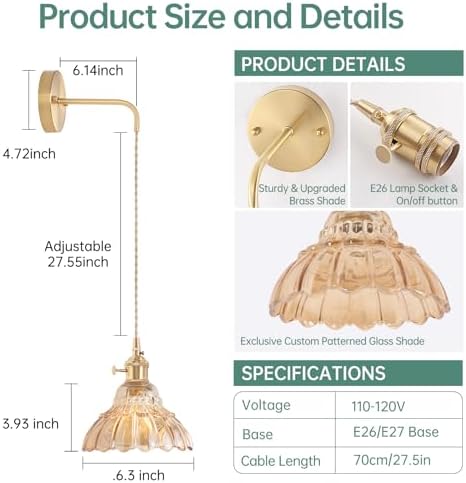 Shenmoyl Vintage Wall Sconce - Image 3