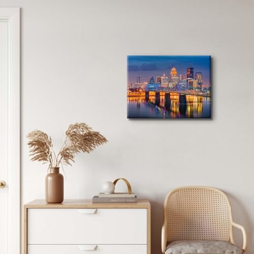 Colorful Cityscape Canvas Wall Art - Image 3