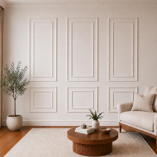 Peel and Stick Wall Molding Kit, Pre Cut Bilinear Frame Wainscoting Panel - Image 5