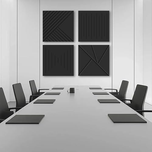 6 Pack Decorative Acoustic Wall Panels, 60 x 40 in Coverage - Image 7