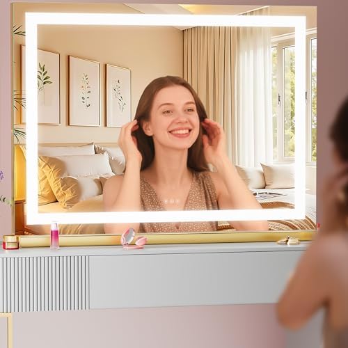 Vanity Mirror with Lights, Dimmable 3 Modes, Memory Function, Smart Touch - Image 3