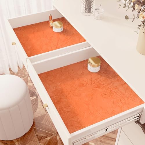 Wallercity 11.8''x78.7'' Creative Orange Velvet Flocking Liner - Image 3