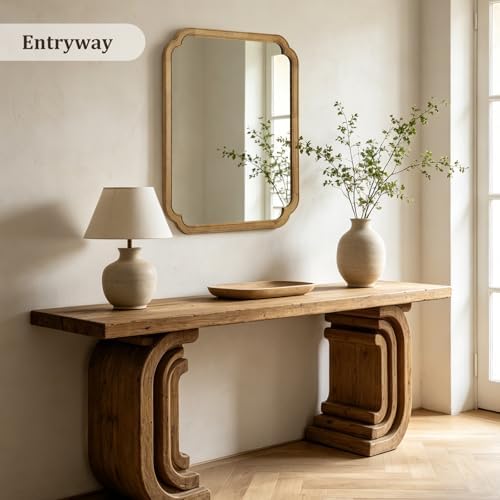 WallBeyond 30" x 36" Wood Bathroom Mirror - Image 3