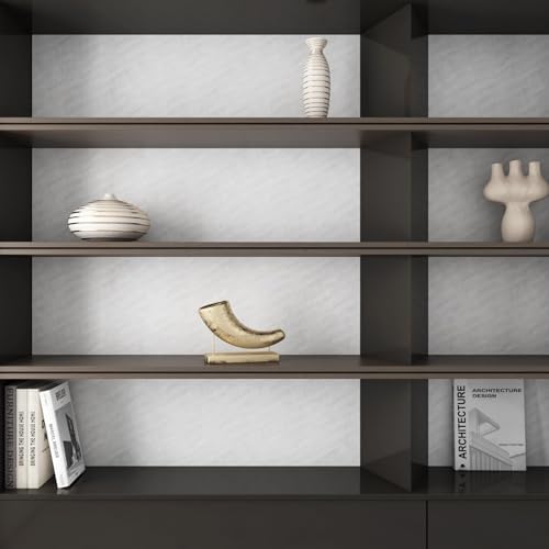 Yenhome 30"X118" White Velvet Wallpaper Peel and Stick Modern Subtly Textured - Image 5