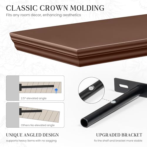 Fun Memories Floating Shelves, 16 Inch Long, 9.3 Inch Deep, 2 Pack - Image 3