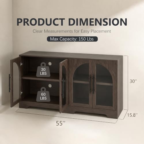 55" Sideboard Buffet Cabinet - Image 2
